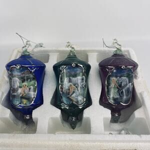 The Bradford Editions Heirloom Porcelain Ornaments Fairy Unicorns